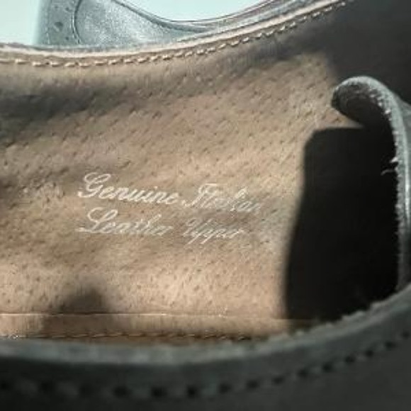 Joseph Abboud Wingtip Oxford Shoes Size 12 Charcoal Gray - Picture 7 of 7